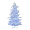 Vickerman G197166LED 6.5' X 50" Flocked Cedar Pine Artificial Christmas Tree Low Voltage LED Pure White Wide Angle 3Mm Lights