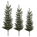 Vickerman G198224 36-42-48" Artificial Green Spruce Tops 3Pc Set