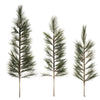 Vickerman G198228 36-42-48" Artificial White Pine Tops 3 Piece Set