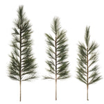 Vickerman G198228 36-42-48" Artificial White Pine Tops 3 Piece Set