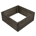 Vickerman G200124 21" X 9" Gray Square Wooden Knock Down Tree Collar