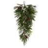 Vickerman G212807 30" Cedar Pine Cone Twig Artificial Christmas Teardrop Unlit