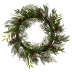 Vickerman G212824 24" Cedar Pine Cone Twig Artificial Christmas Wreath Unlit