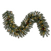 Vickerman G220415LED 6' X 14" Blue Spruce Pine Cone Artificial Pre-Lit Garland Warm White Lights