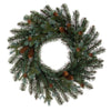 Vickerman G220424 24" Blue Spruce Pine Cone Artificial Unlit Wreath.