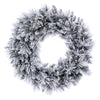 Vickerman G225730 30" Flocked Jackson Pine Artificial Unlit Wreath With 165 Realistic Hardneedle/Pvc Tips