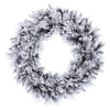 Vickerman G225736 36" Flocked Jackson Pine Artificial Unlit Wreath With 195 Realistic Hardneedle/Pvc Tips