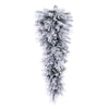 Vickerman G225836 36" Flocked Jackson Pine Artificial Unlit Teardrop With 100 Realistic Hardneedle/Pvc Tips