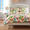 Greenland Home Fashions Tropics 3-Piece Coral Duvet Cover Set