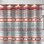 Kiva Printed Shower Curtain – Bold Boho Bathroom Accent
