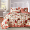 Greenland Home Fashions Wheatly GL-2205FMSQ 3-Piece Full/Queen Quilt Set, 90x90 Inch