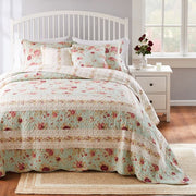 Greenland Home Fashions Antique Rose 3-Piece Bedspread Set