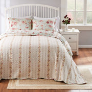 Greenland Home Fashions Antique Rose 3-Piece Bedspread Set