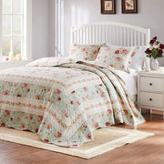 Greenland Home Fashions Antique Rose 3-Piece Bedspread Set