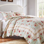 Greenland Home Fashions Antique Rose GL-2210AMST 2-Piece Twin/XL Quilt Set, 68x88 Inch