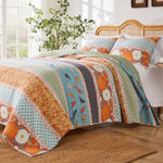 Greenland Home Fashions  Carlie GL-2303FMST 2-Piece Twin/XL Quilt Set, 68x88 Inch