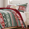 Greenland Home Fashions Fair Isle GL-2305BMST 2-Piece Twin/XL Quilt Set, 68x88 Inch
