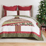 Greenland Home Fashions Christmas Tree GL-2305CMST 2-Piece Twin/XL Quilt Set, 68x88 Inch