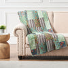 Jasmin 50" x 60" Jade Reversible Throw – Greenland Home