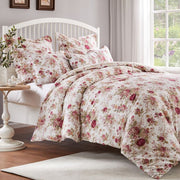 Greenland Home Fashions Antique Rose GL-2309CDST 2-Piece Twin Duvet Cover Set, 68x86Inch