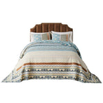 Greenland Home Fashions Thalia 3-Piece Blue Bedspread Set
