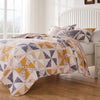 Greenland Home Fashions  Pinwheel & Posey 3-Piece Peach Quilt Set