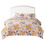 Greenland Home Fashions Pinwheel & Posey GL-2312CMST 2-Piece Twin/XL Quilt Set, 68x88 Inch