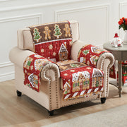 Greenland Home Gingerbread Lane Sofa and Loveseat Protectors – Holiday Design