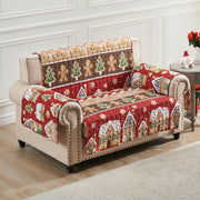 Gingerbread Lane Loveseat Protector – Holiday Cover by Greenland Home