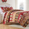 Greenland Home Fashions Gingerbread Lane GL-2404EMST 2-Piece Twin/XL Quilt Set, 68x88 Inch