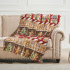 Gingerbread Lane 50" x 60" Reversible Holiday Throw – Greenland Home