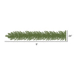 Vickerman C164920 9' X 14" Oregon Fir Artificial Christmas Swag Garland Unlit