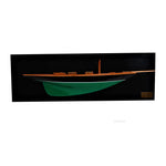 Pen Duick Half-Hull Model Boat 35.5" – Handcrafted Wooden Yacht By Old Modern Handicrafts
