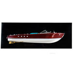 Riva Aquarama Half Hull Model – Handmade Wooden Display – 11.75 Inch Wall Decor By Old Modern Handicrafts
