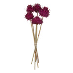 Vickerman H1ARS425 15" Raspberry Artichoke On Stem 5 Stems Per Pack Dried