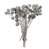 Vickerman H1BLG900 Natural Botanicals 11" X 4" Bellgum Branch 5-7 Bells Ivory Frosted 10 Stems Per Unit