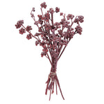Vickerman H1RGM475 Natural Botanicals 13" X 1-3" Red Gum Branch Red Frosted 14 Stems Per Unit