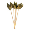 Vickerman H2SOR110 16" Light Basil Sora Pod Attached To A Wood Stem.  Includes 5 Stems Per Pack Dried
