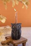 owl candle holder