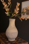 Free formed clay vase