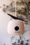 Handmade Clay Birdhouse Hanging Porch Accent 18" H Kalalou
