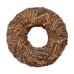 Vickerman H6BAN2500 25" Natural Banana Stick Cut Wreath Dried