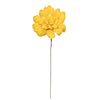 Vickerman H7MAD700 Natural Botanicals 6" Yellow Maize Dahlia On 18" Wire Stem- 6 Stem/Bag. Peserved.