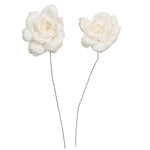 Vickerman H7SFS002 Natural Botanicals 4" Jonquil Sola Flower On 12" Stem - 12 Stems/Bag. Dried And Preserved.