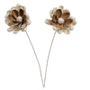 Vickerman H7SFS004 Natural Botanicals 4" Lillian Sola Flower On 12" Stem - 12 Stems/Bag. Dried And Preserved.