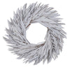 Vickerman H8CLW900 Natural Botanicals 17" White Washed Canna Leaf Wreath