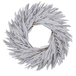 Vickerman H8CLW900 Natural Botanicals 17" White Washed Canna Leaf Wreath