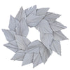 Vickerman H8PAW900 Natural Botanicals 17" White Washed Palm Spear Wreath.