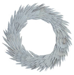 Vickerman H8SUWL900 Natural Botanicals 24" White Washed Palm Sun Wreath