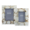 Two's Company HCM002-S2 Natural Agate Set of 2 Photo Frame
